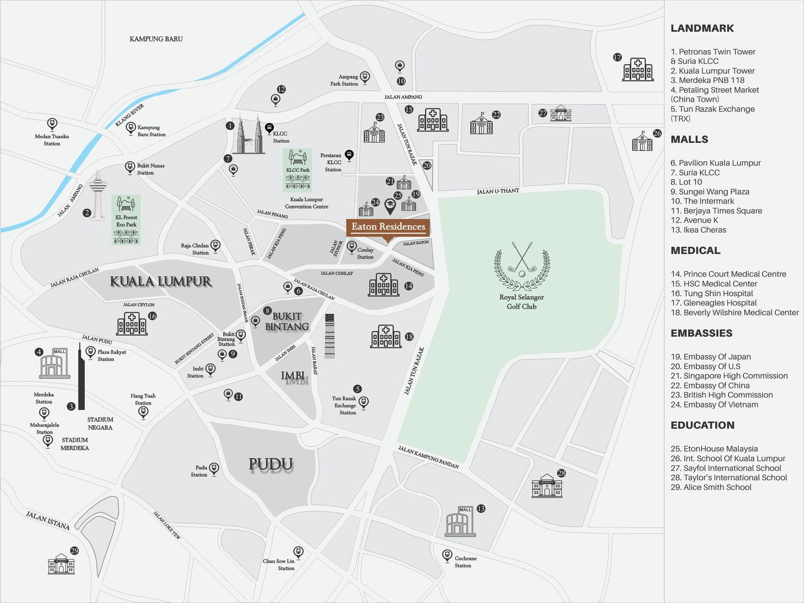 Eaton map Malaysia Real Estate | KWKLCC